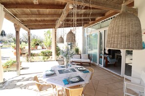Villa, 2 Bedrooms, Smoking, Garden View | Outdoor dining - Villa Patrizia in Otranto (Otranto)