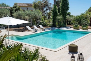 A heated pool