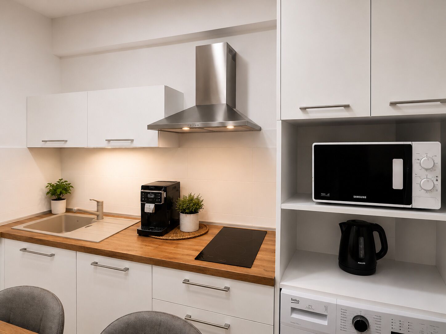 City Apartment, Park View | Private kitchen | Espresso maker, coffee/tea maker, electric kettle