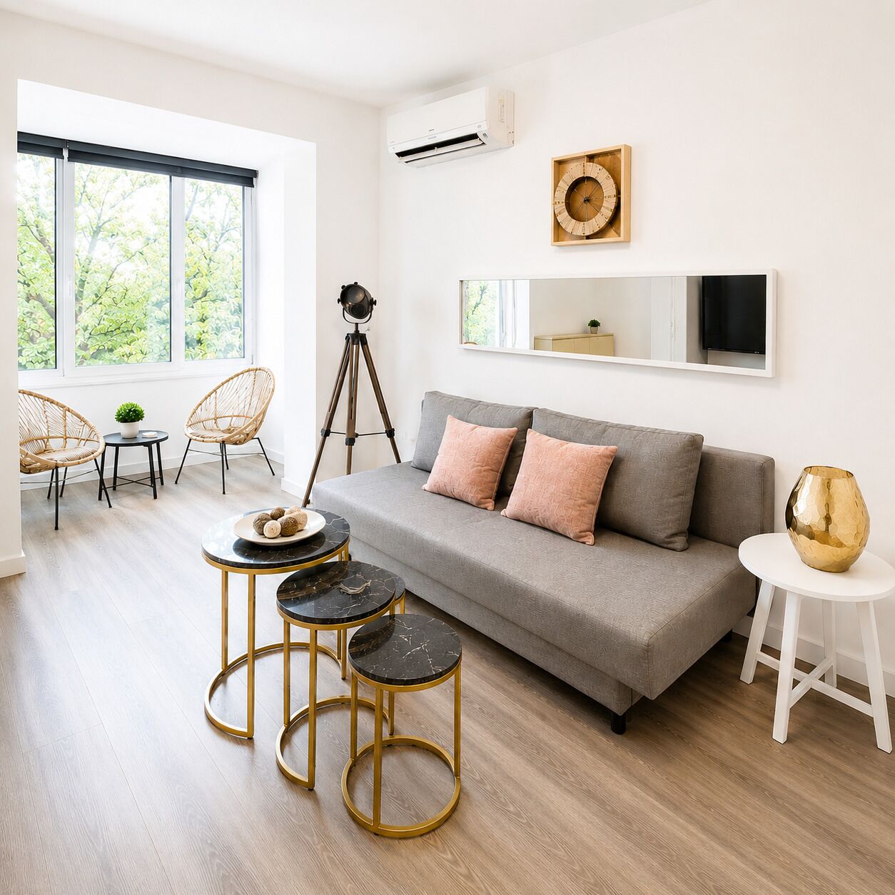 City Apartment, Park View | Living area | 80-cm LED TV with digital channels