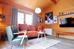 Télévision, livres, vidéothèque, chaîne hi-fi