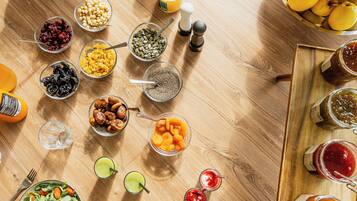 Daily buffet breakfast (EUR 12 per person)