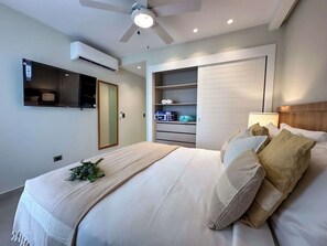 2 bedrooms, iron/ironing board, travel crib, WiFi