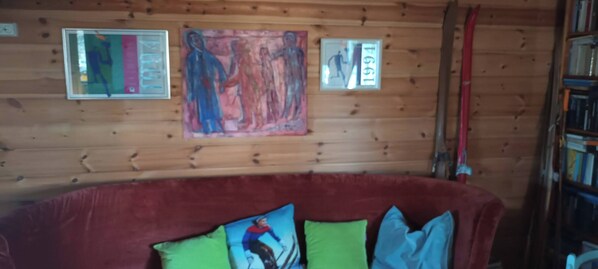 Living room - Views, Cross-country Skiing, Sauna, tub (Ringsaker)