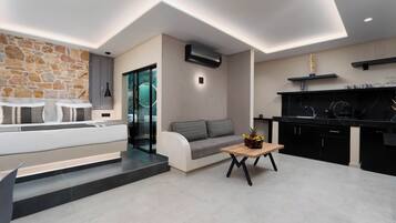 En 50-tommers smart-TV med Parabol-TV