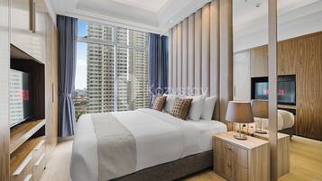 Departamento, 2 habitaciones, vista a la ciudad | 2 habitaciones y espacio para trabajar con laptop