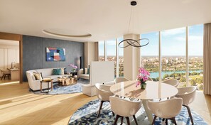 Suite – premium | Minibar (inkludert), safe på rommet og skrivebord