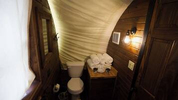 Shower, toilet paper