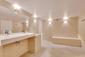 Een douche, een haardroger