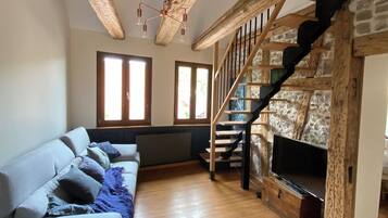 TV connectée, cheminée