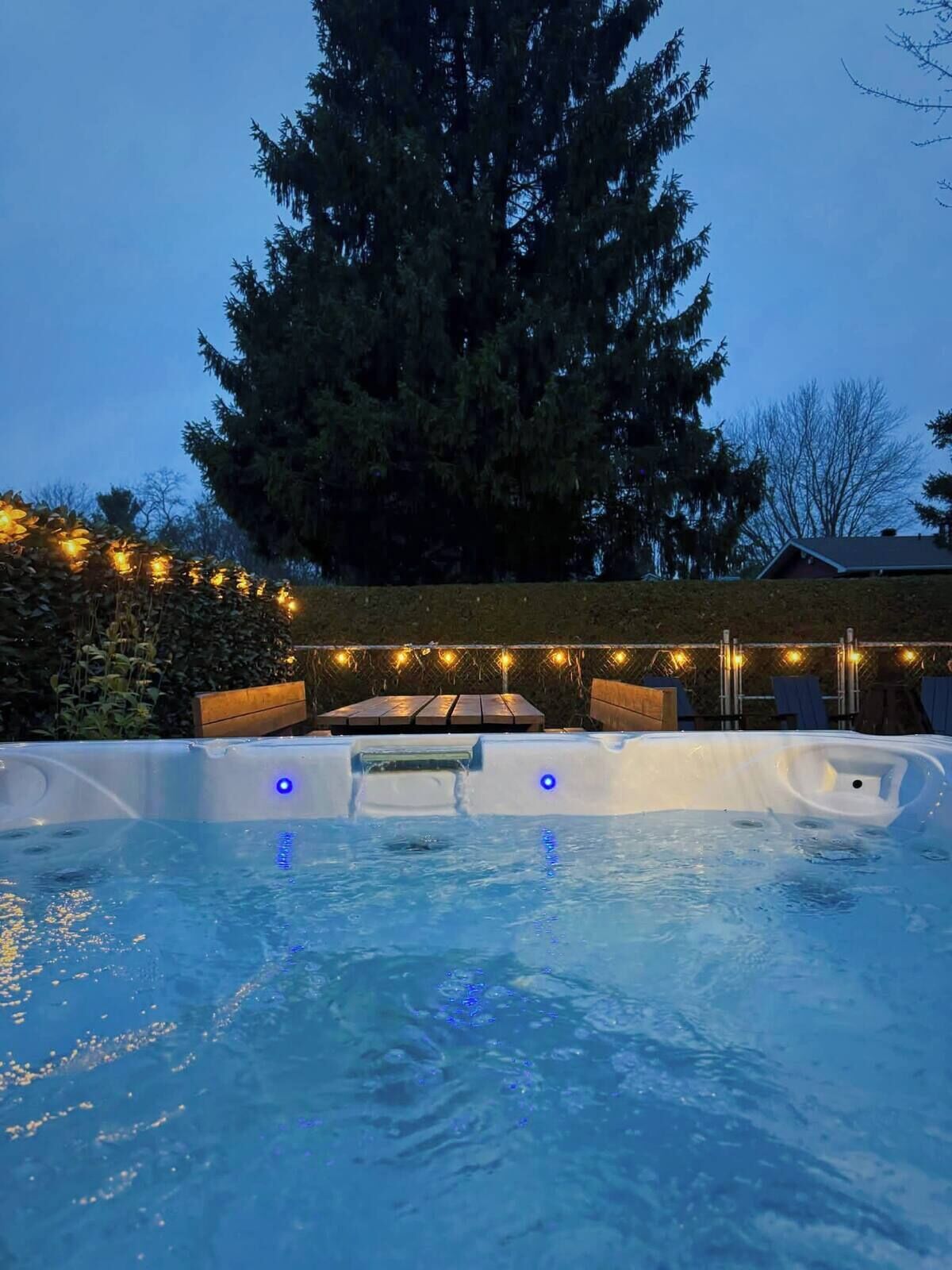 Bain à remous extérieur