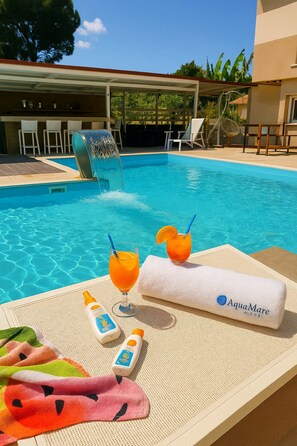 Room - Aquamare Studios Pool and Seaview Escape (Kassandra)