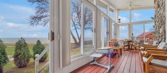 Private Beach & Sauna: Lakefront Deckerville Home!