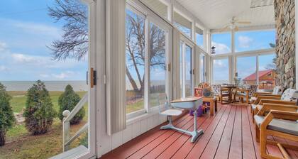 Private Beach & Sauna: Lakefront Deckerville Home!