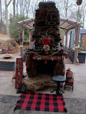 Terrace/patio - Charming 2-bedroom country house with AC, WiFi in Columbus (Columbus)