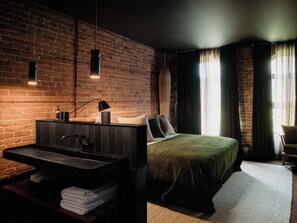 Luxury-Doppelzimmer | Hochwertige Bettwaren, Daunenbettdecken, Select-Comfort-Betten, Minibar