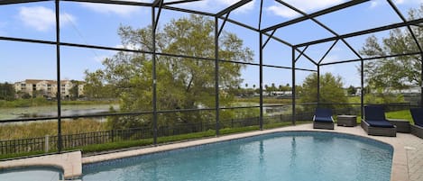 A heated pool