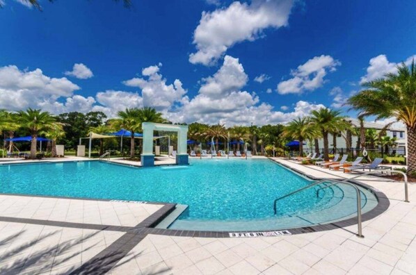 A heated pool