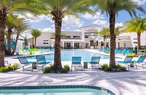 Una piscina riscaldata