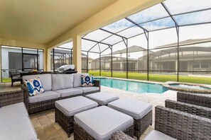 A heated pool