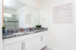 Hair dryer, towels