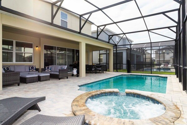 A heated pool