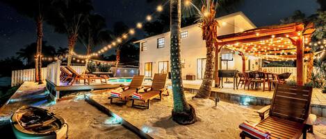 Maison Deluxe, 5 chambres, vue piscine | Terrasse/Patio