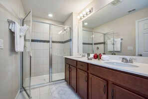 Hair dryer, towels