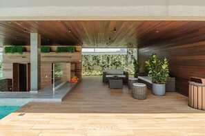 Terrace/patio - Seafront Condominium With Pool - SHC (Picarras)