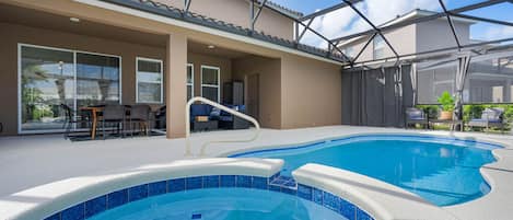 A heated pool