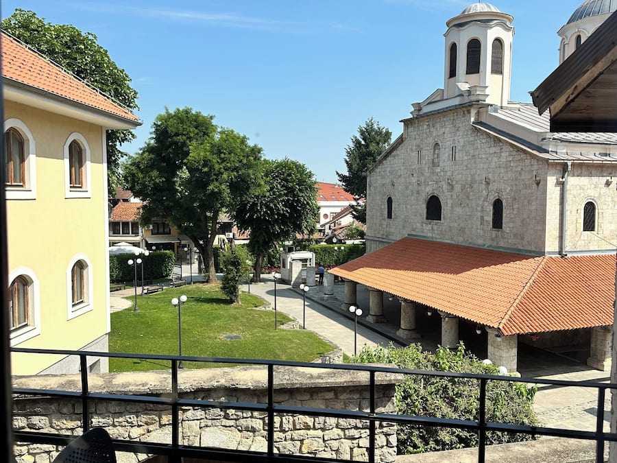 Dobbeltrom – deluxe, balkong, utsikt mot marina | Oppholdsområde