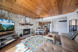 Smart TV, fireplace, table tennis