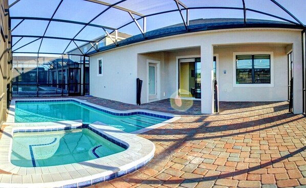 A heated pool - Last Minute Disney Getaway! Villa with Private Pool & Hot Tub. Book Now! #97691 (Orlando)
