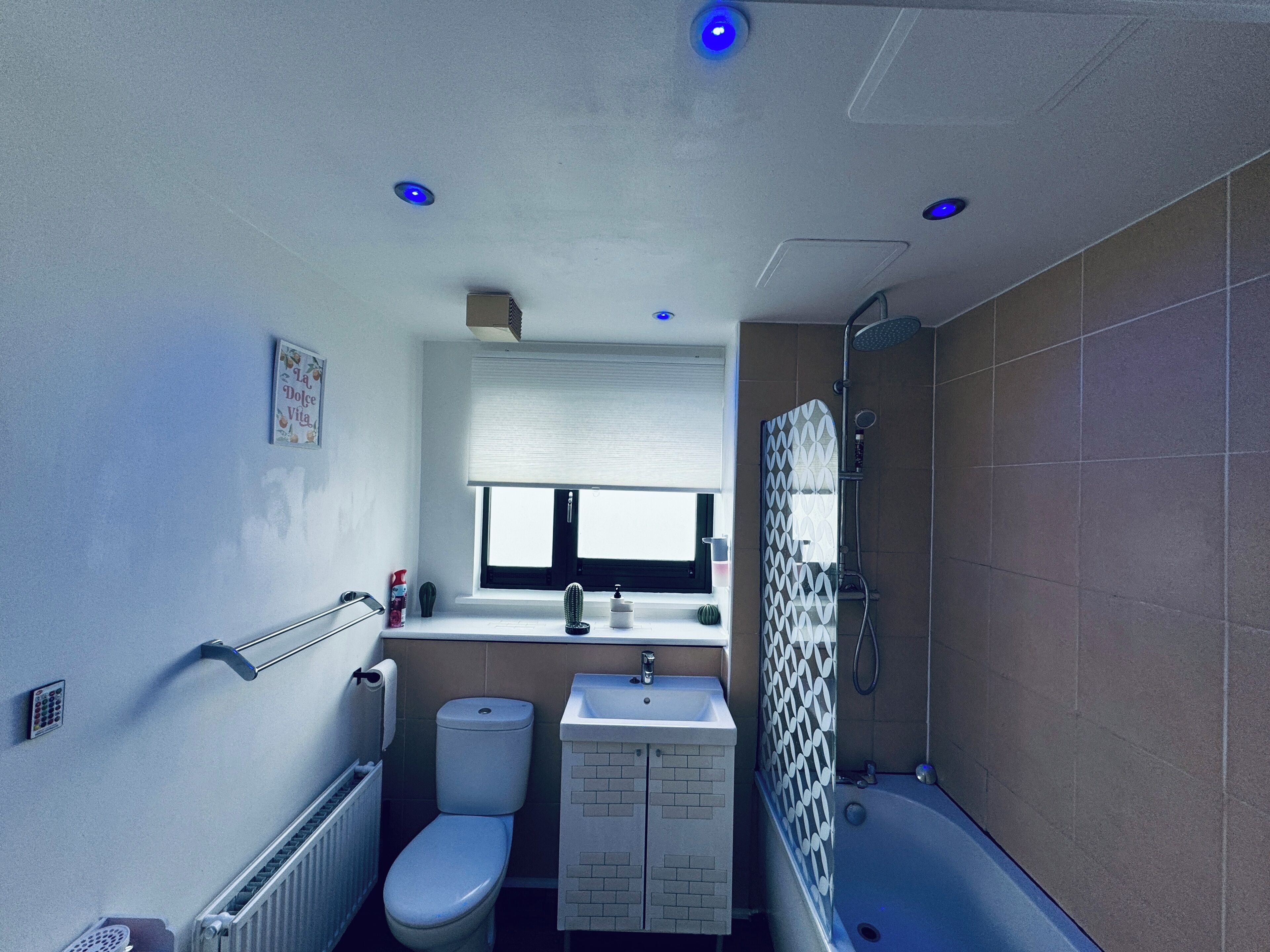 Eco-friendly toiletries, hair dryer, bathrobes, slippers