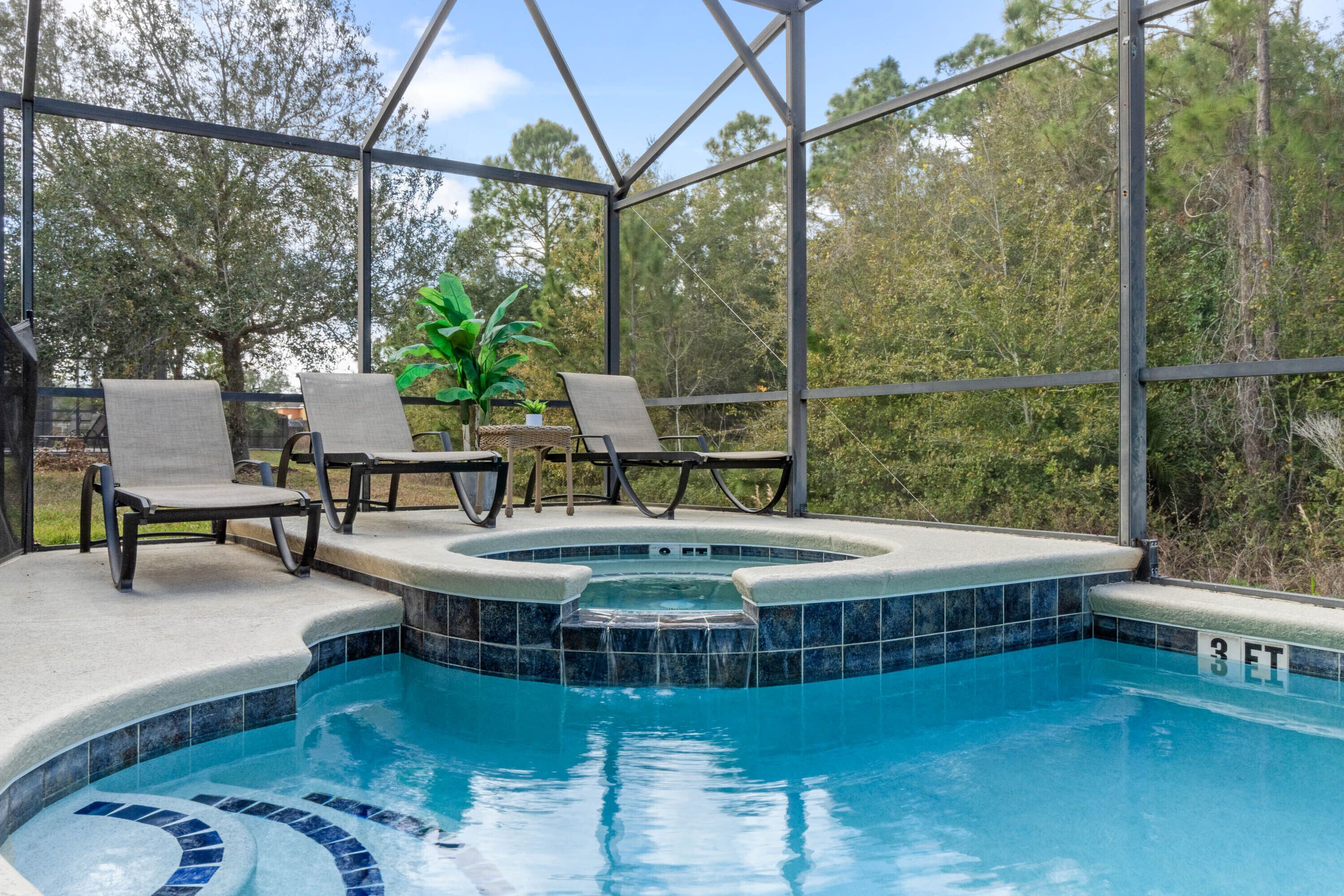 Et oppvarmet basseng