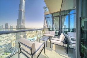 Luxury Apartment, 3 Bedrooms, City View | Balcony view