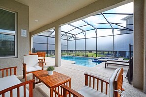 A heated pool