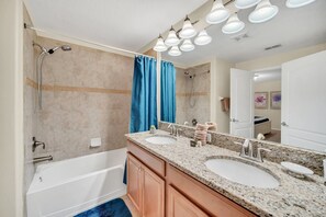 Hair dryer, towels