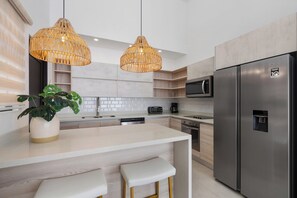 Private kitchen - Sophisticated Home with a Chic Design and a Private Terrace with a Plunge Pool (Sardinal)