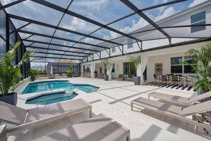 A heated pool