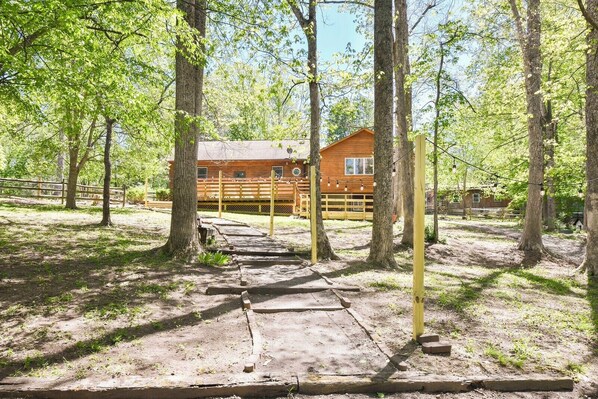 Property grounds - "Lakeside Charm — Poplar House on the Water" (Mineral)