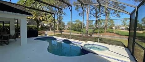 A heated pool
