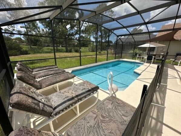 A heated pool