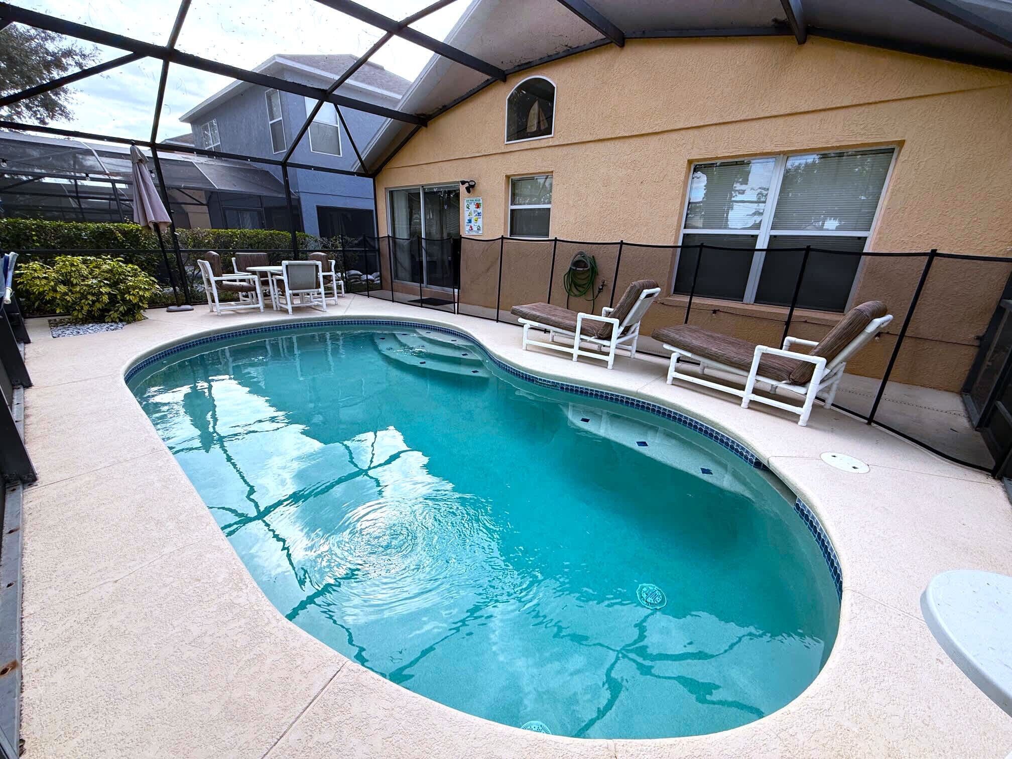 A heated pool