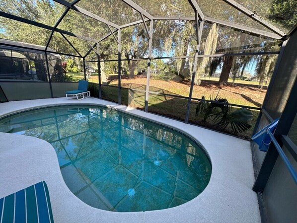 Una piscina riscaldata
