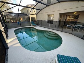 Una piscina riscaldata