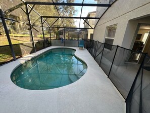 A heated pool