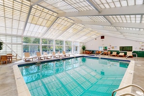 Piscine couverte, piscine chauffée