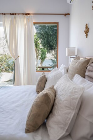 Apartment, Smoking | 6 bedrooms, desk, soundproofing - Agrambeli Apartments at Heraion Lagoon (Loutraki-Agioi Theodoroi)