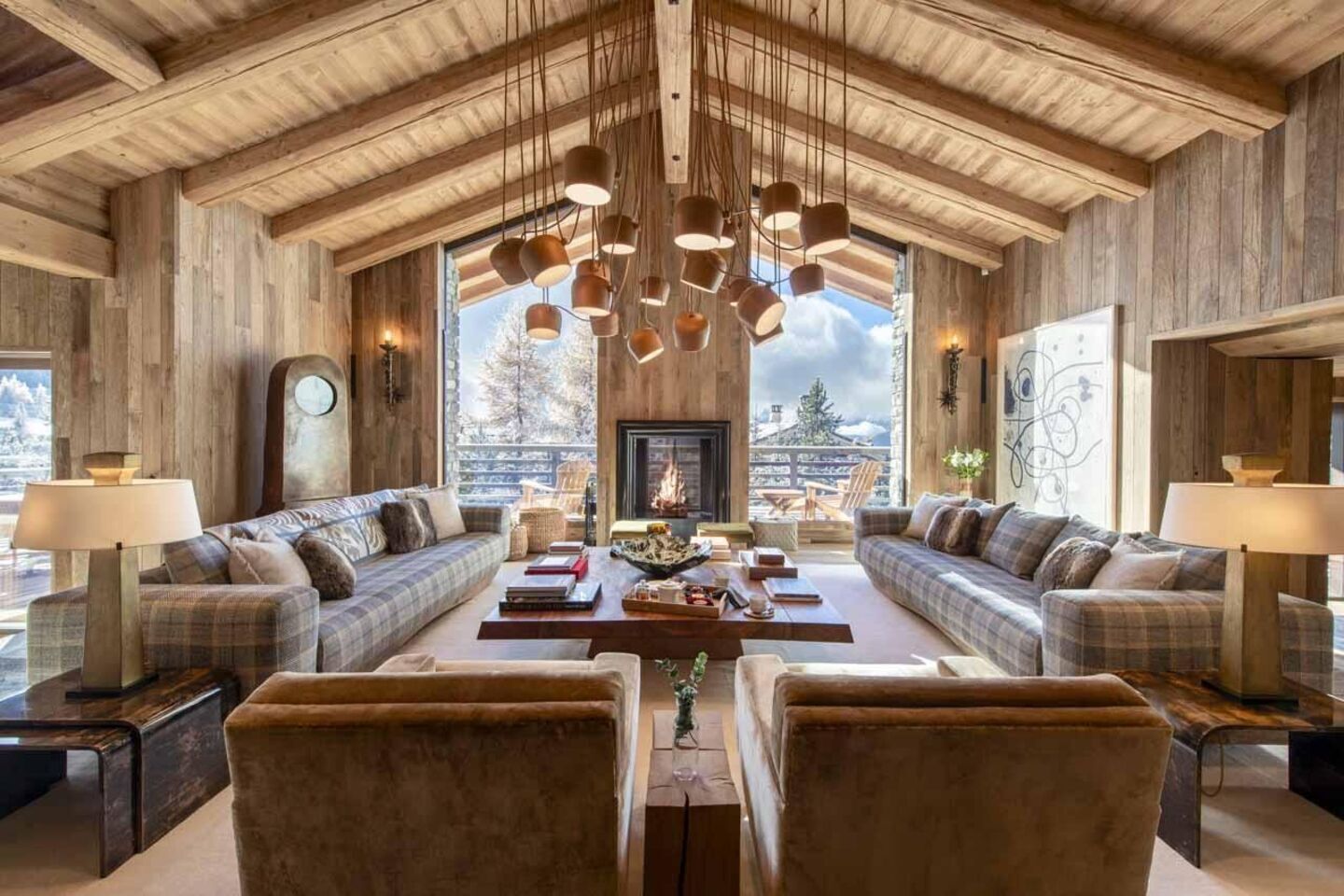 Chalet, 6 Bedrooms, Accessible, Smoking | Living area